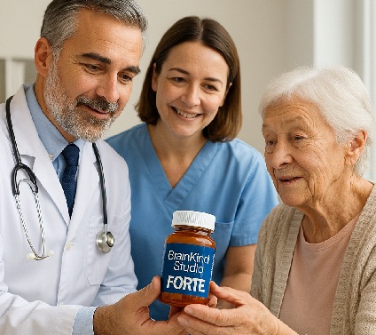 Doctor and nurse presenting Brainkind Studio FORTE